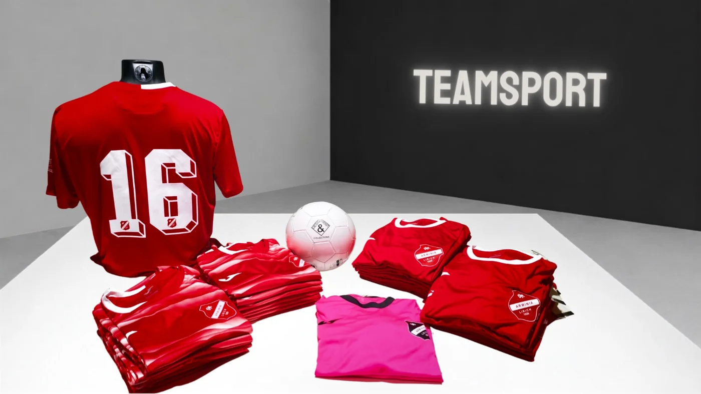 Teamsport — Trikots, Ball und Teamausstattung